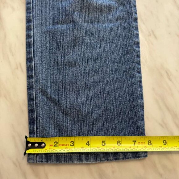 Gloria Vanderbilt Blue Jeans Denim High Rise Sz 12 Straight Leg Pre Washed Look - Picture 11 of 16